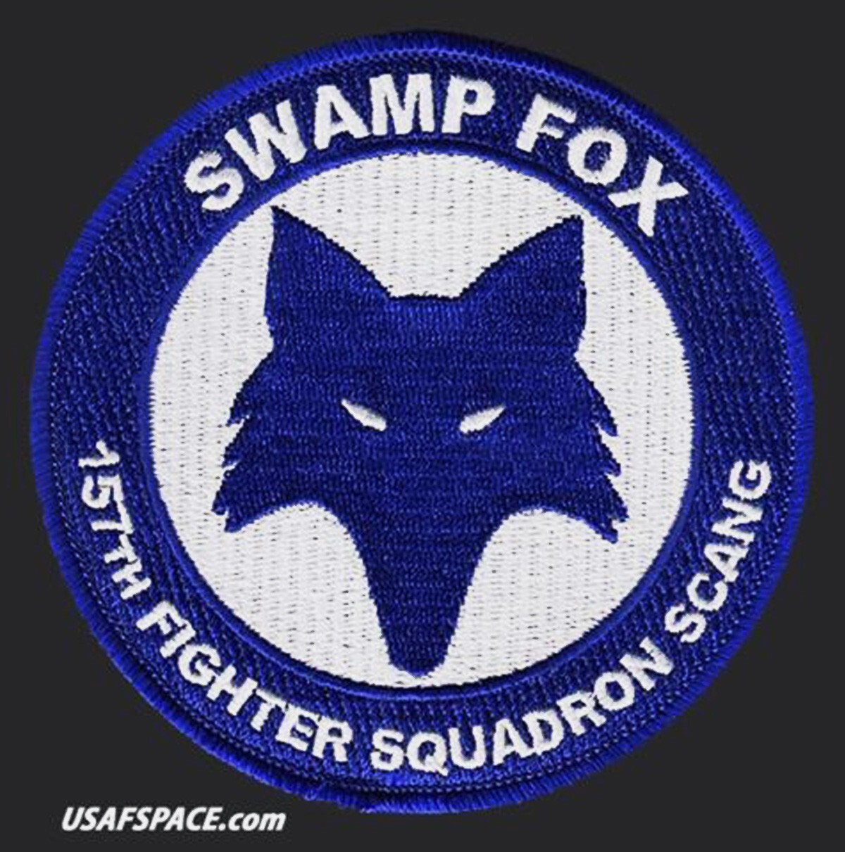 USAF 157th FIGHTER SQ -157 FS- SWAMP FOX -F-16CJ -South Carolina ANG- VEL PATCH