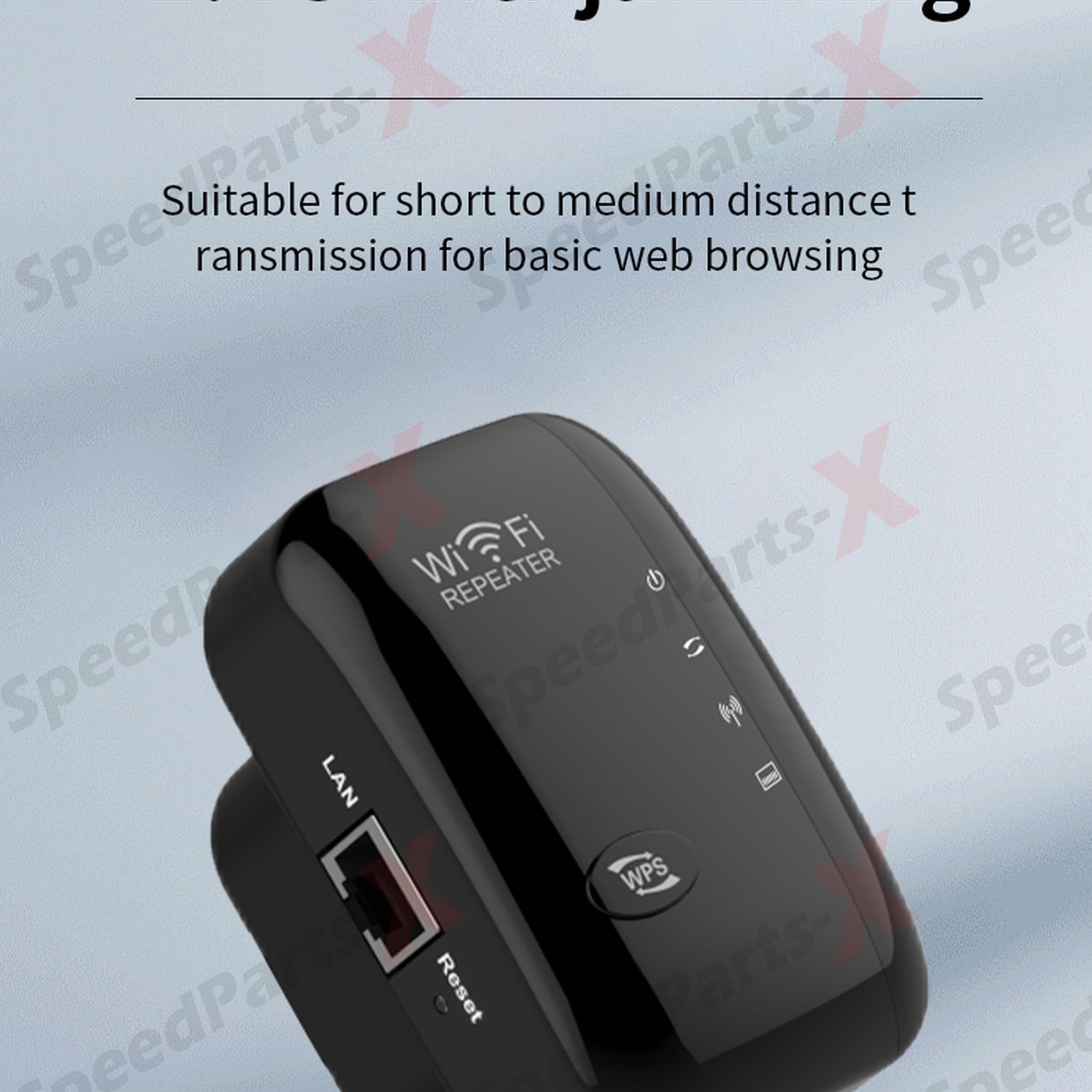 WiFi Range Extender Internet Booster Wireless Signal Repeater Amplifier Black