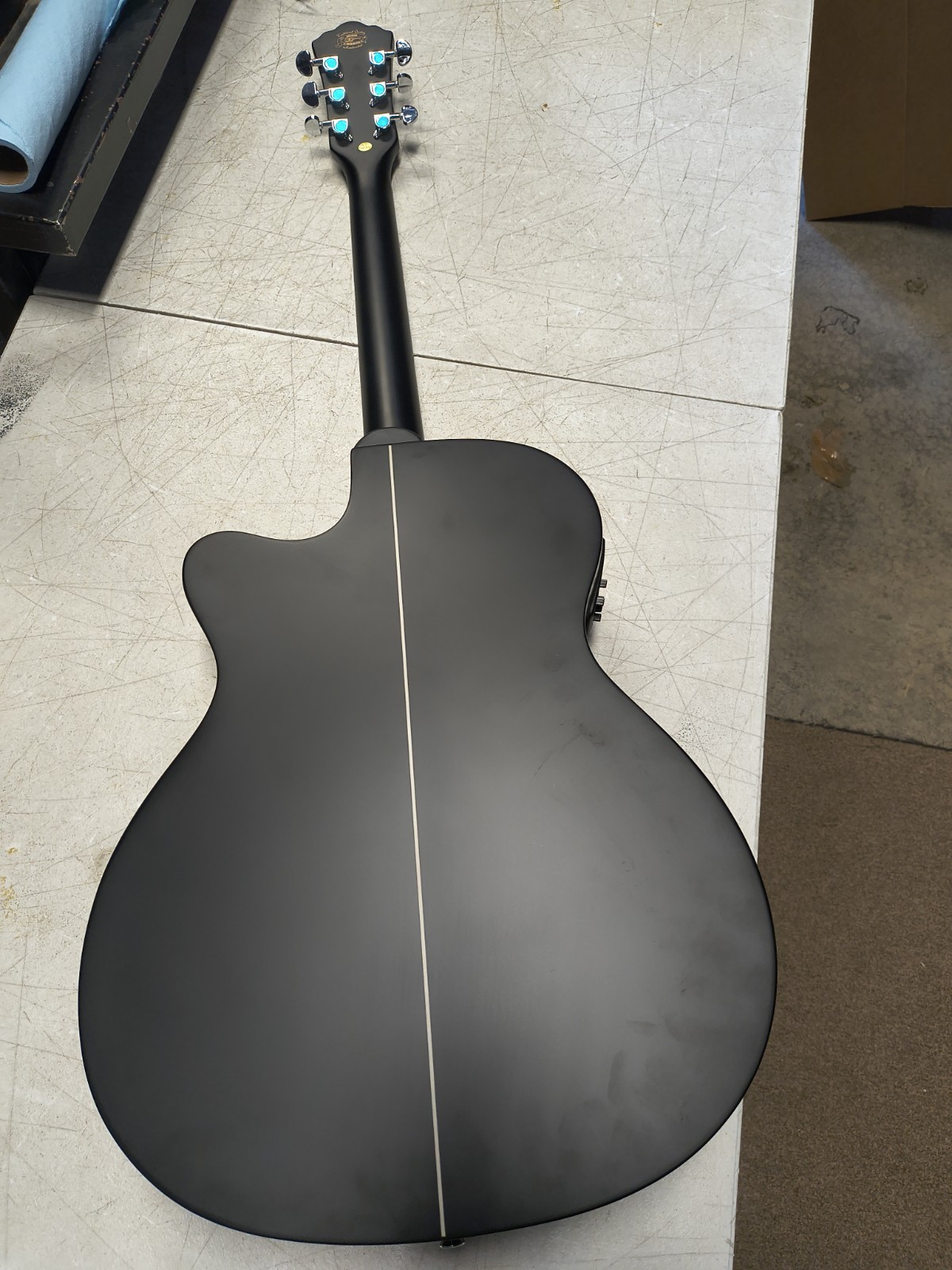 Washburn Deep Forest Ebony ACE Acoustic-Electric Guitar Natural Matte