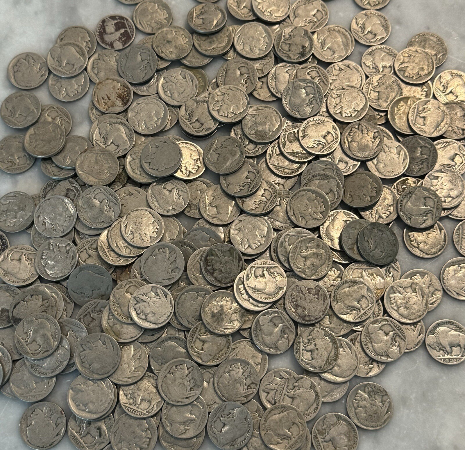 [Lot of 40] Buffalo Nickels No Date / Low Grade - Choose How Many Lots of 40!