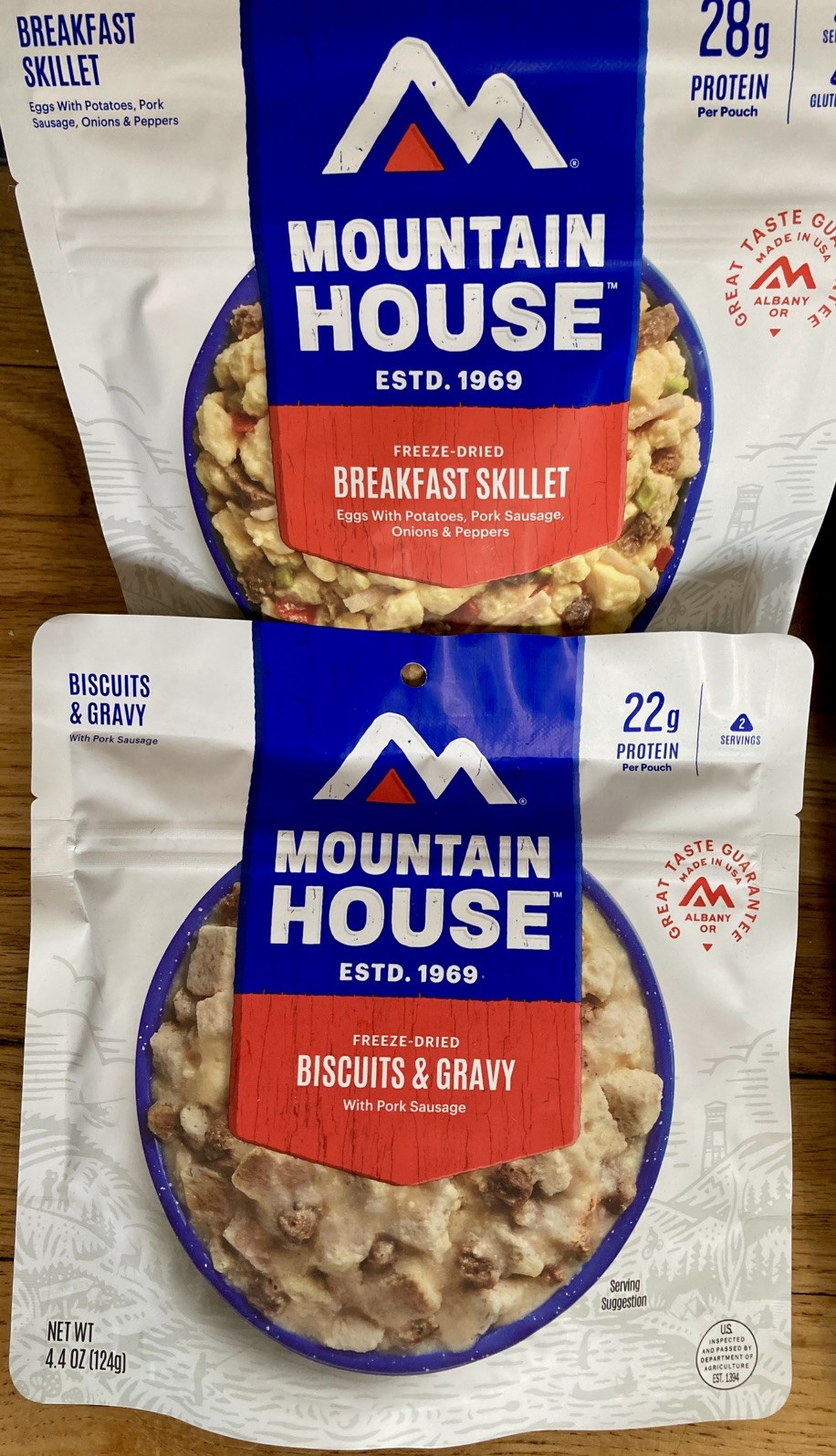 Mountain House Meals 6 Assorted Flavors Freeze Dried Camping Emergency Food