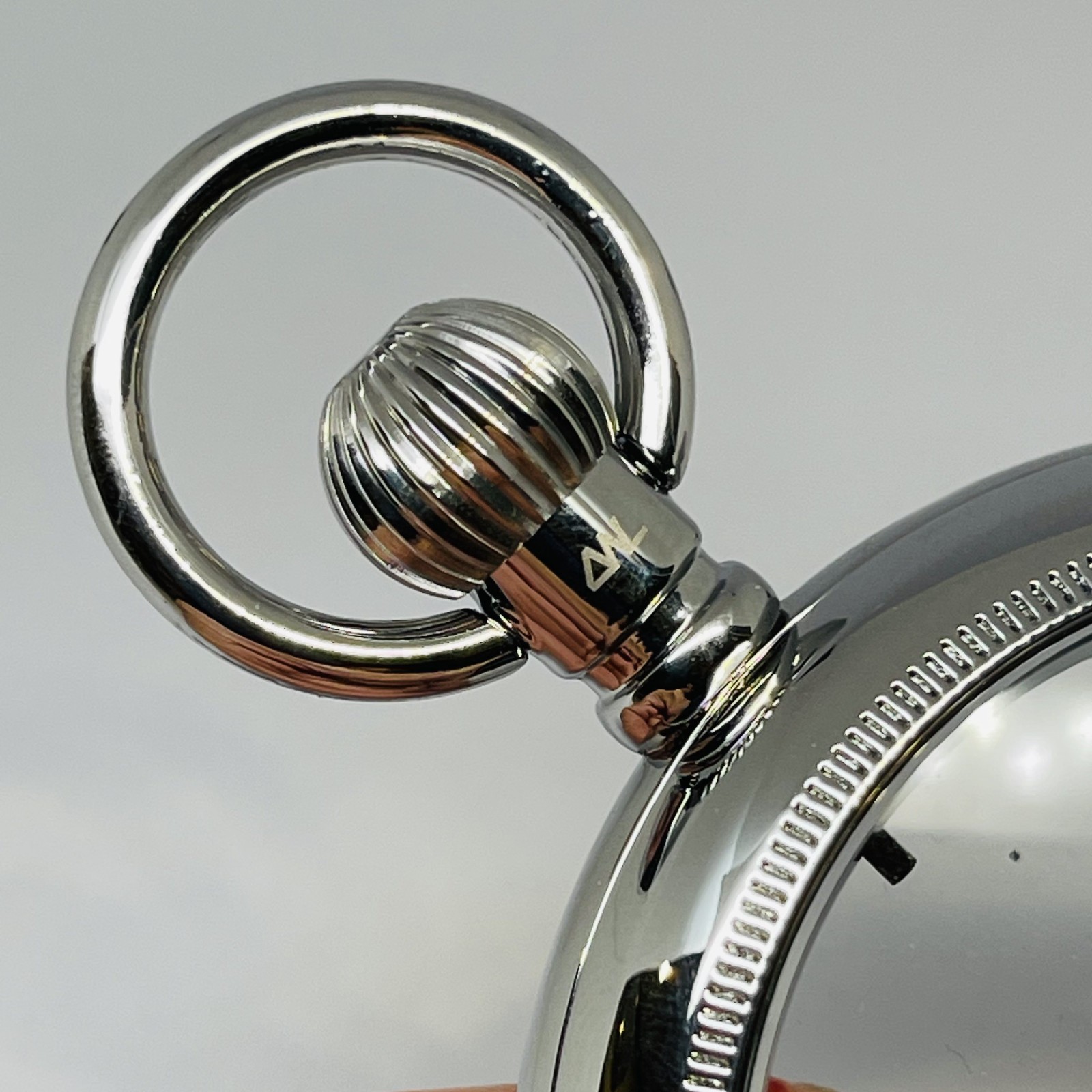 FINALLY Size 18S Railroad Display Pocket Watch Lever Set Case - Silver Plated