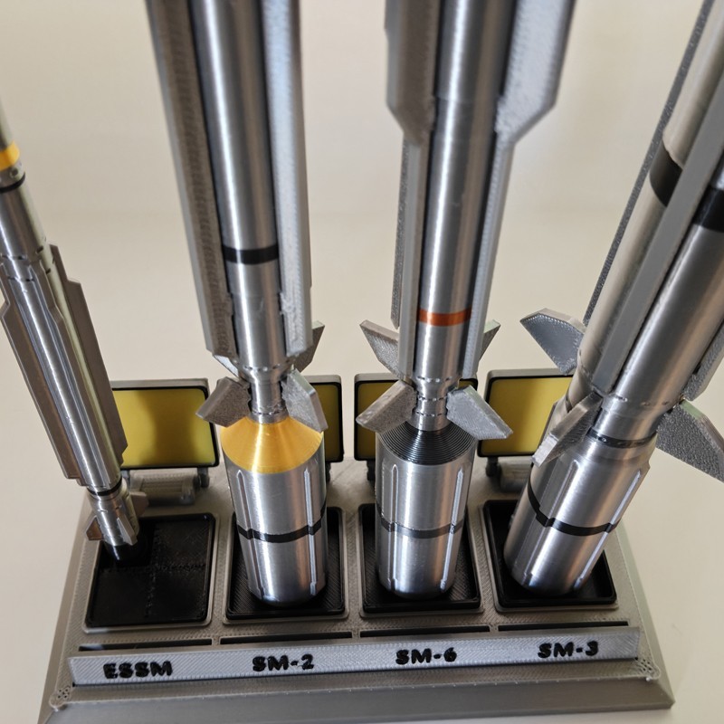 1:24 USN Full Set Standard Missile Military Model ESSM SM-2 SM-3 SM-6 3D Printed