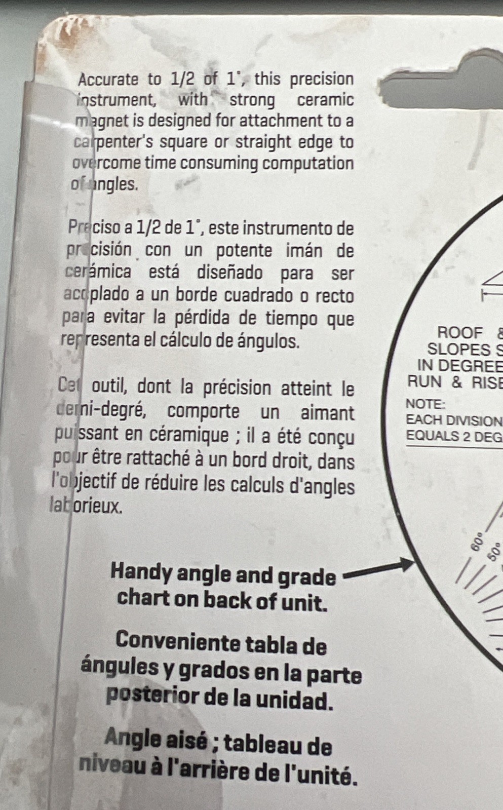 Swanson Magnetic Angle Finder AF006M New