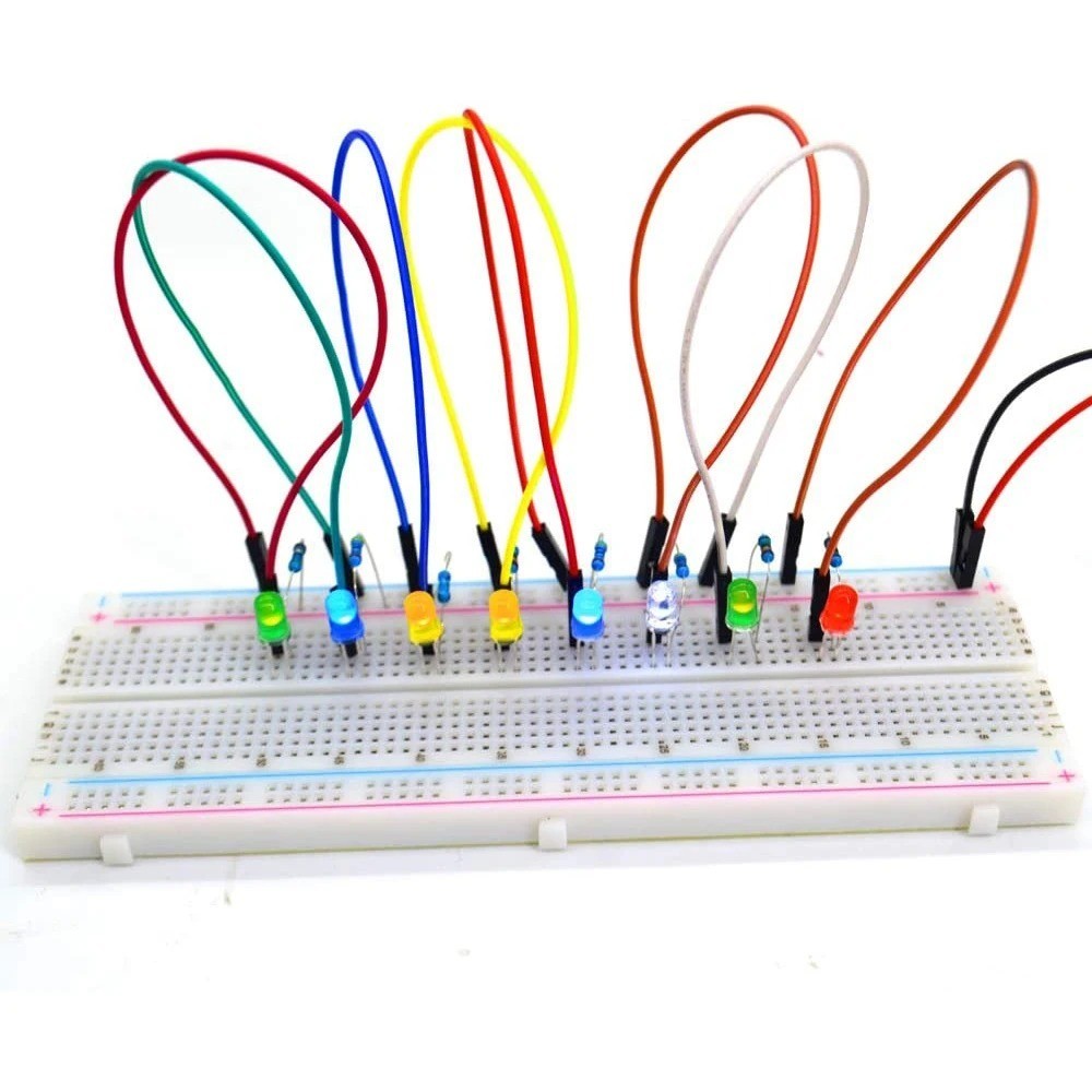 100pc 3mm 5mm LED Light Blue Red Green White Yellow Purple Orange Light DIY Kit