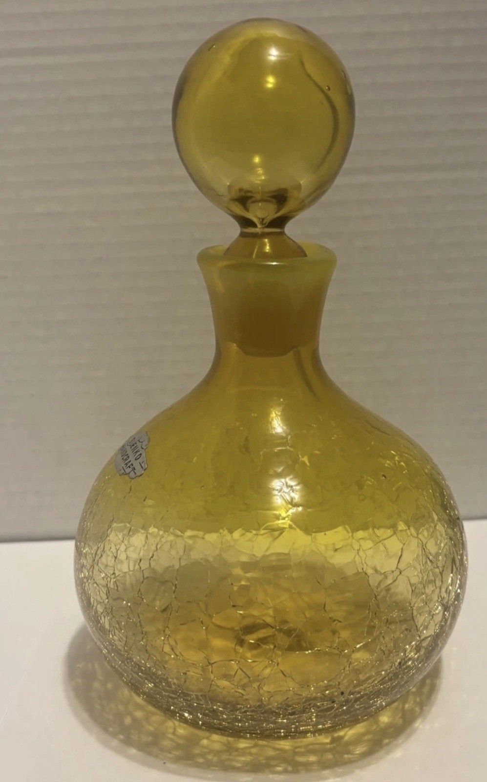 blenko decanter Yellow