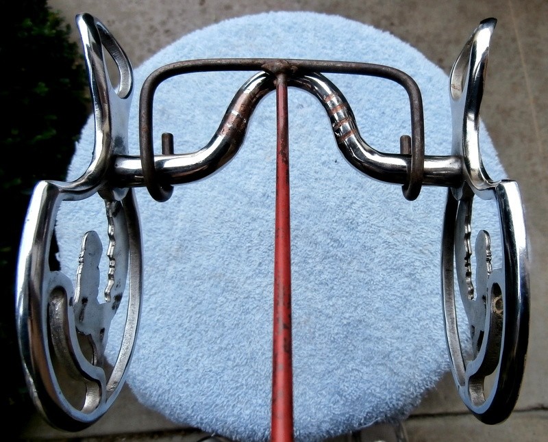 Cowgirl Man in Moon Moon Stars Horse Bit Silver & Brass