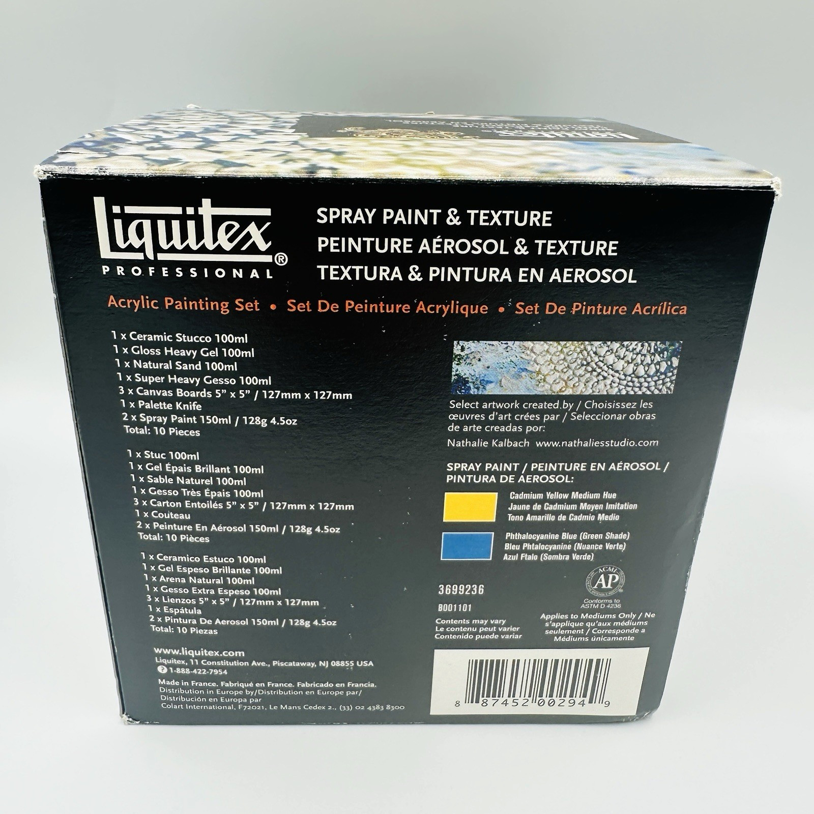 New Liquitex Professional Spray Paint & Texture Acrylic Painting 10 Pieces