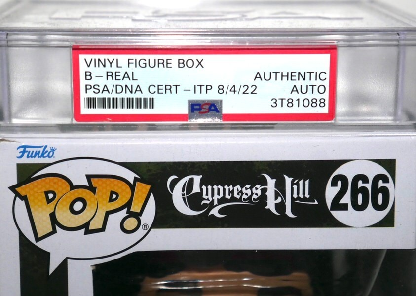 B-REAL SIGNED CYPRESS HILL DR GREENTHUMB PSA ENCAPSULATED FUNKO POP VINYL FIGURE