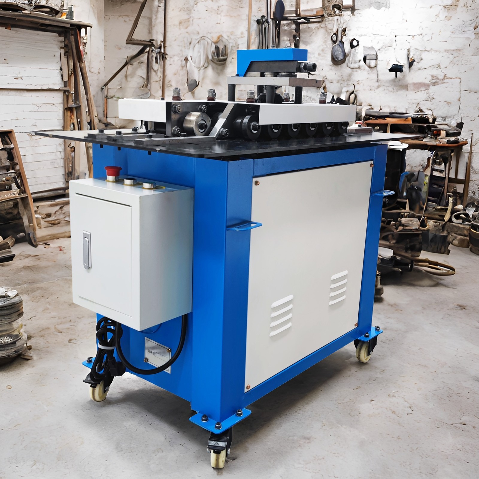 7Type Edge Biting Machine Air Duct Rolling Machine220V Seam Lock Forming Machine