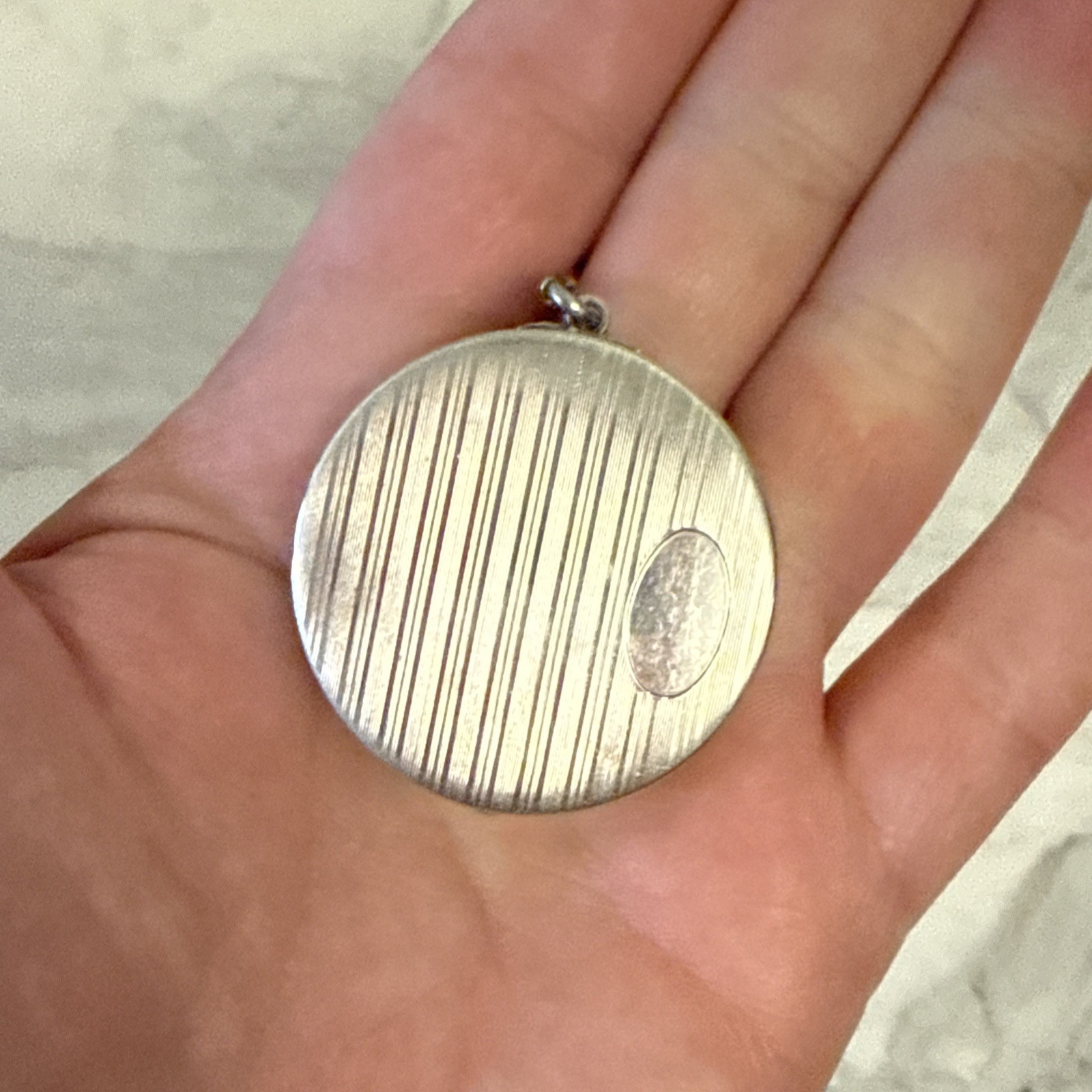 Vintage Sterling Silver Pill Box Keychain 15.5 Grams Palm Beach Estate Find Nice