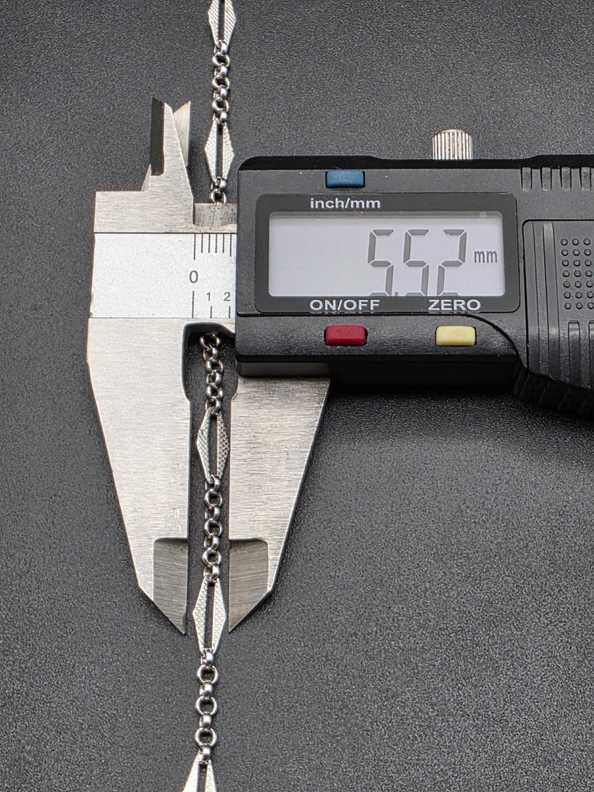 Antique Art Deco Silver Single Albert Pocket Watch Chain France c1920s