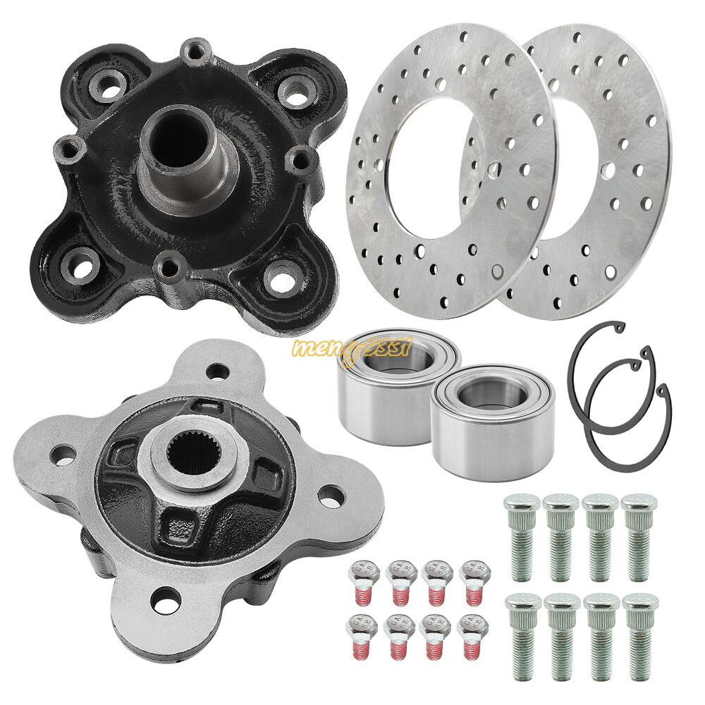 For Polaris Ranger XP 900 Rear Wheel Hub Brake Rotor Bearing Stud Kits 2013-2019