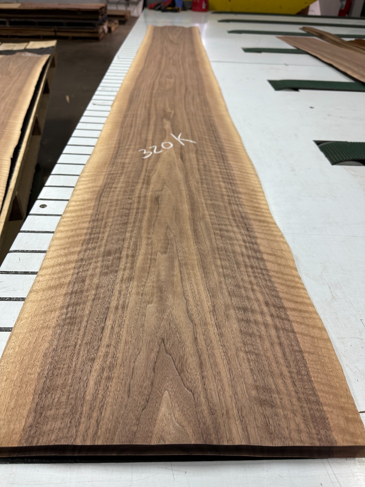 Walnut Raw Wood Veneer 2 sheets 100'' x 12'' 320K