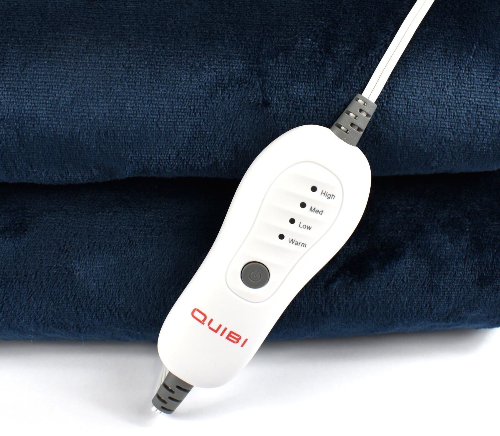 QUIBI Soft Flannel 4 Heat Levels Electric Heated Blanket Size Queen (84"x90")