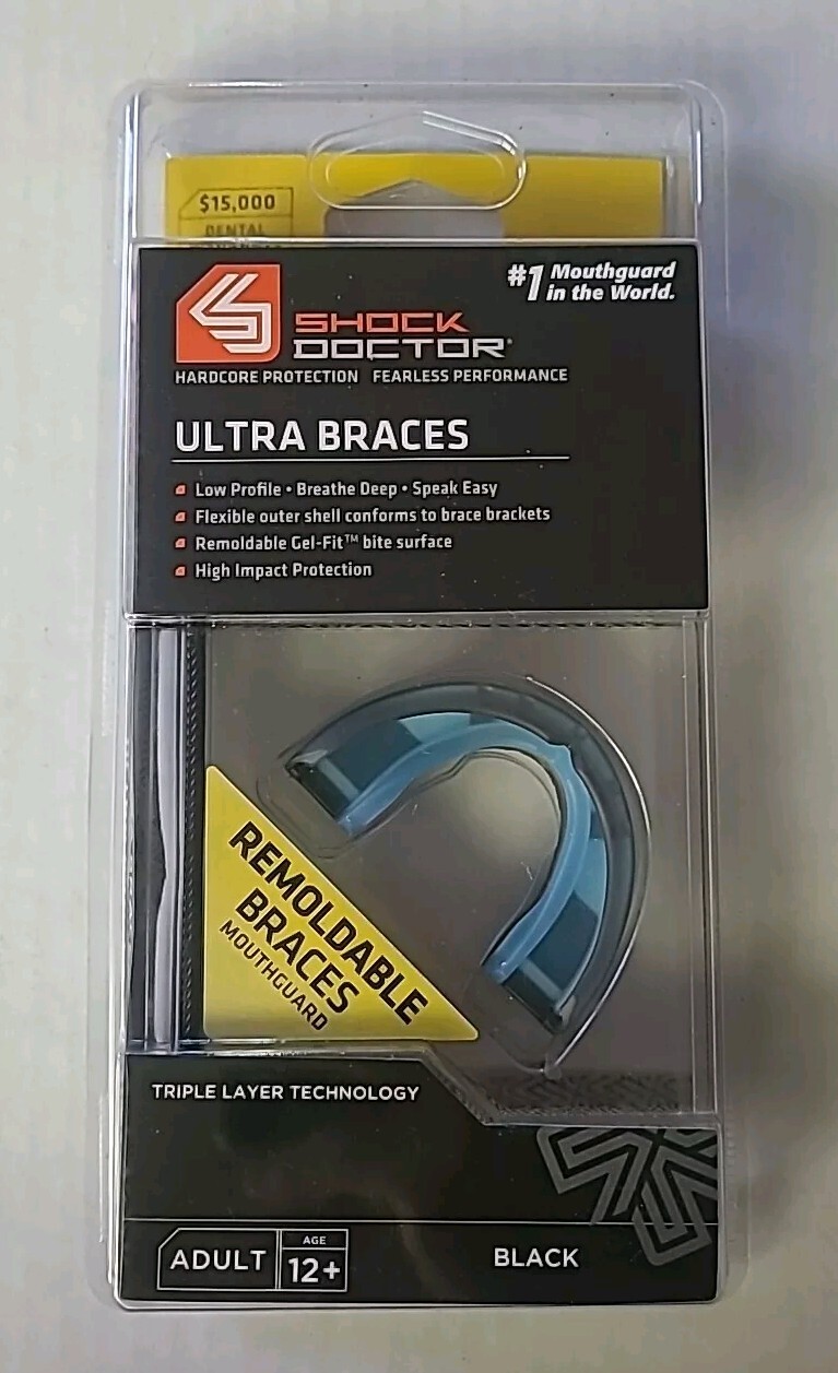 Shock Doctor Ultra Braces Mouthguard - Black (B3-E17)