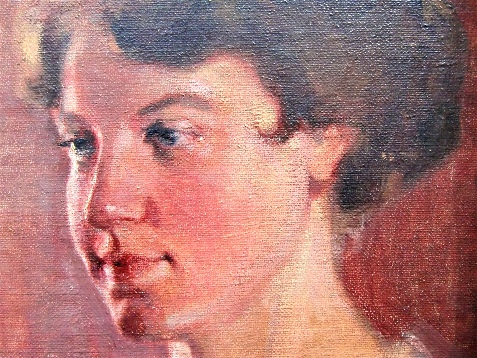 Eduard Veith 1856-1925 Austria Vienna Woman Girl Portrait Collectible! #154