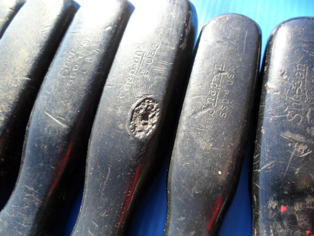 Snap On Tools Huge Screwdriver Lot 19 Pieces Hard Black Handle Plillips & Flat