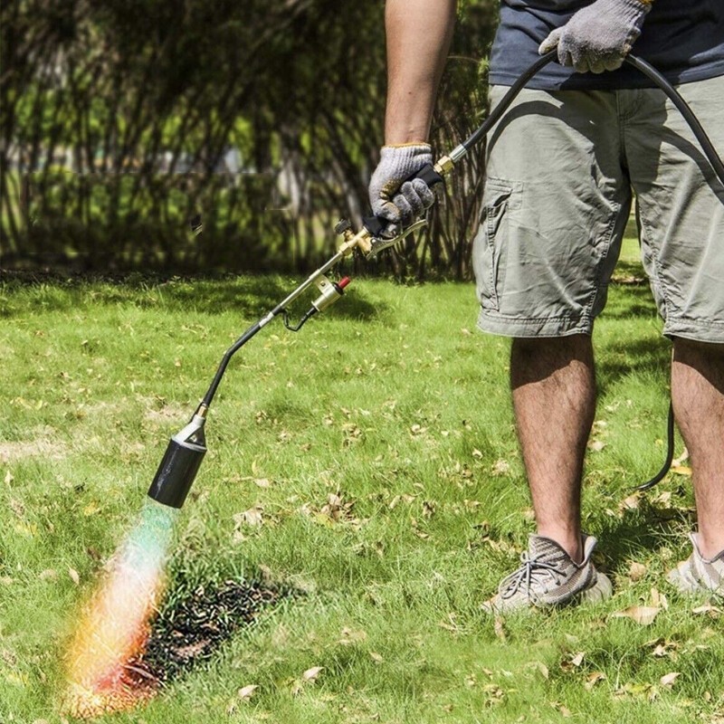 Propane Torch Weed Burner Kit Spray Gun W/ 2M Hose Snow Melting Igniter Welding