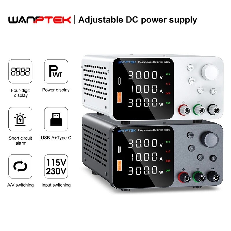Variable DC 30V 60V 120V 3A 5A 10A Lab Adjustable Power Supply Precision Switch