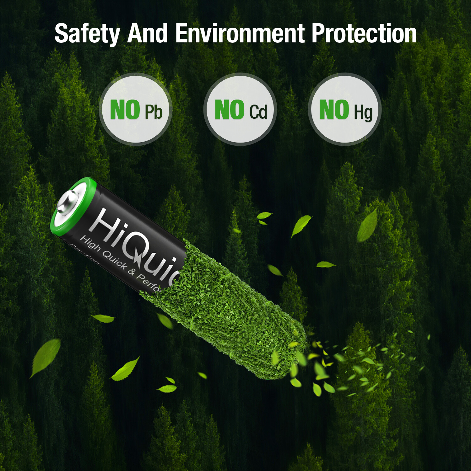 HiQuick AA AAA 2800mAh 1100mAh NiMH Rechargeable Batteries 1.2V + Case Box Lot