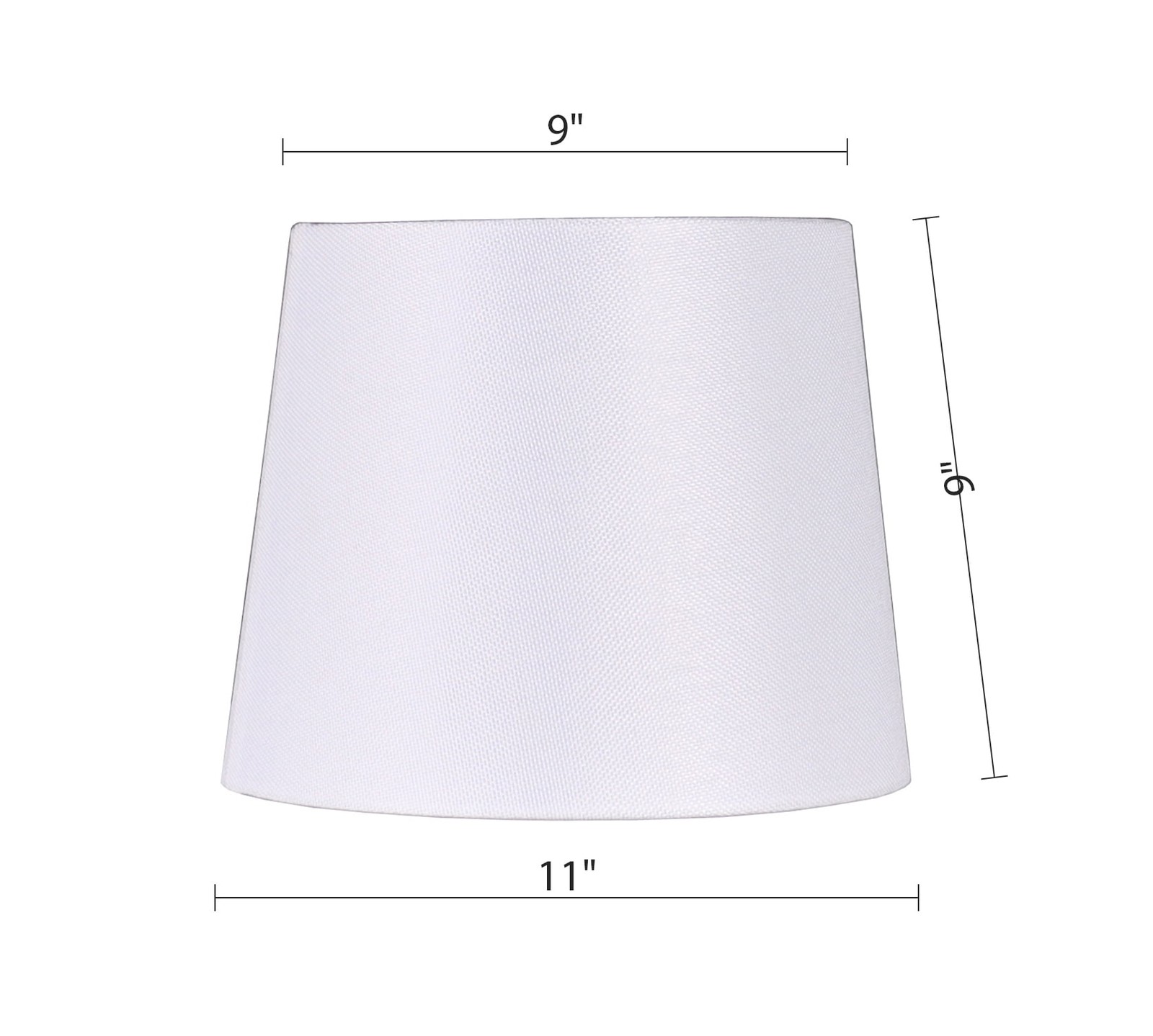 Mainstays 9" White Lamp Shade with Spider Fitter