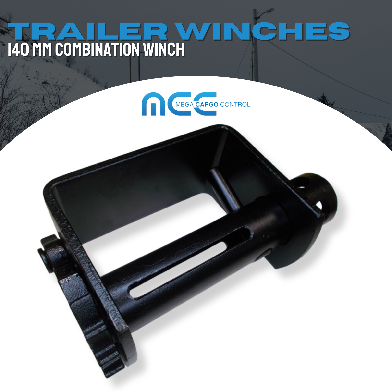 2 Pack Combination Weld-On Winch Flatbed Trailer Winch for 2" - 4" Winch Strap