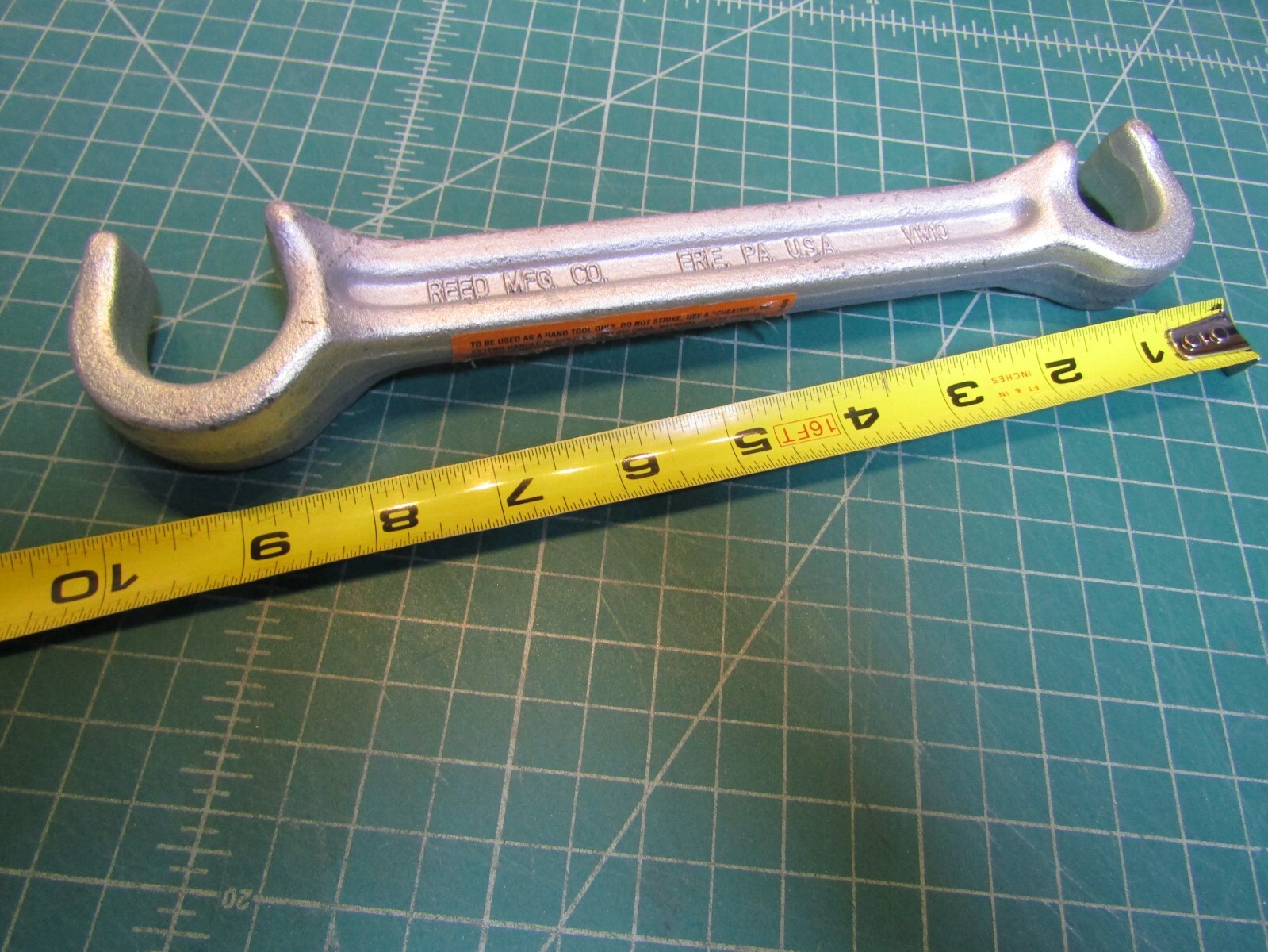 1 – New Reed Mfg VW10 Valve Wheel Wrench Double End NEW