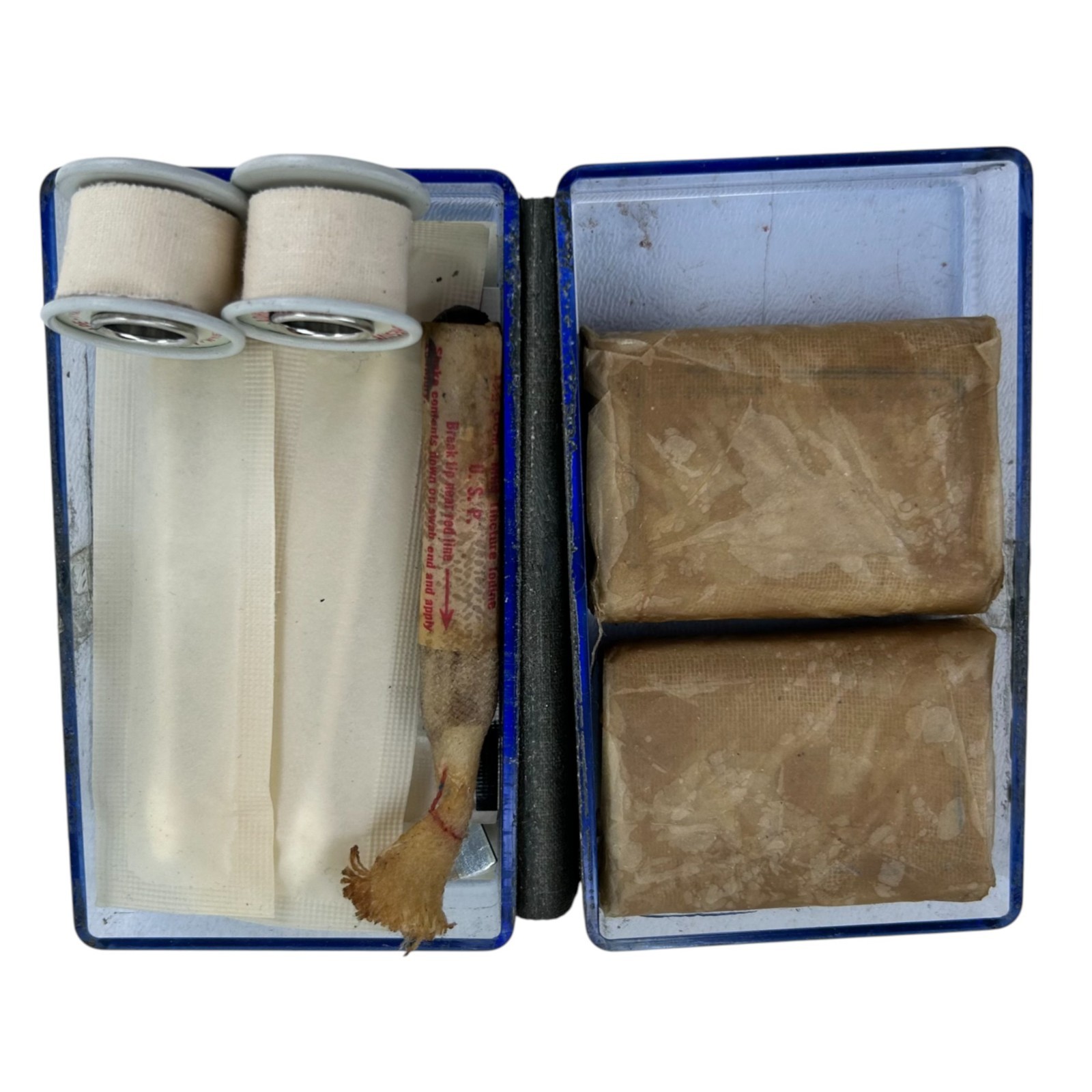 Vtg US Military First Aid Kit Pouch Aviator Camouflage Oil Green Snap Closure