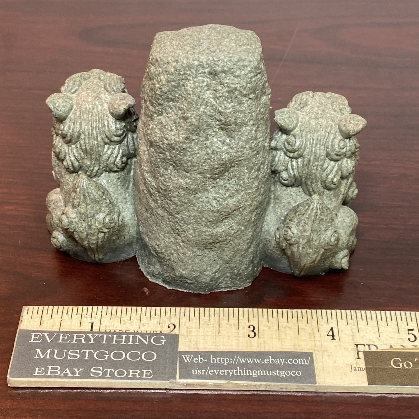 Shisa Ishiganto Lion Dog Statue Traditional Amulet Figure Mini Okinawa Japan