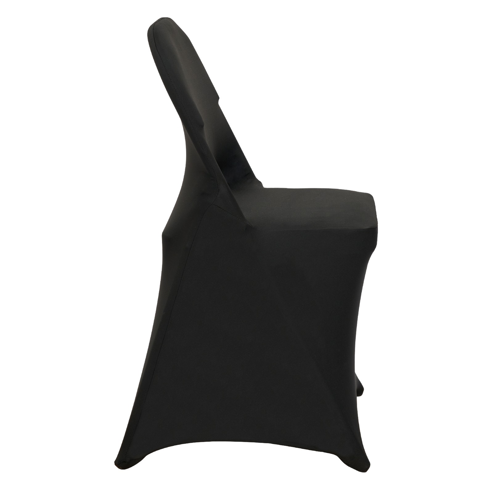 VEVOR 50PCS Black Stretch Spandex Folding Chair Covers for Wedding Party Dining