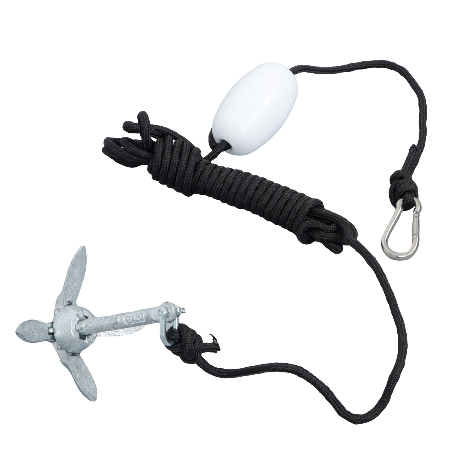 Portable Folding Marine Anchor Kit PWC Raft Boat Kayak Canoe 1.5/3.3/5.5/7.05LB