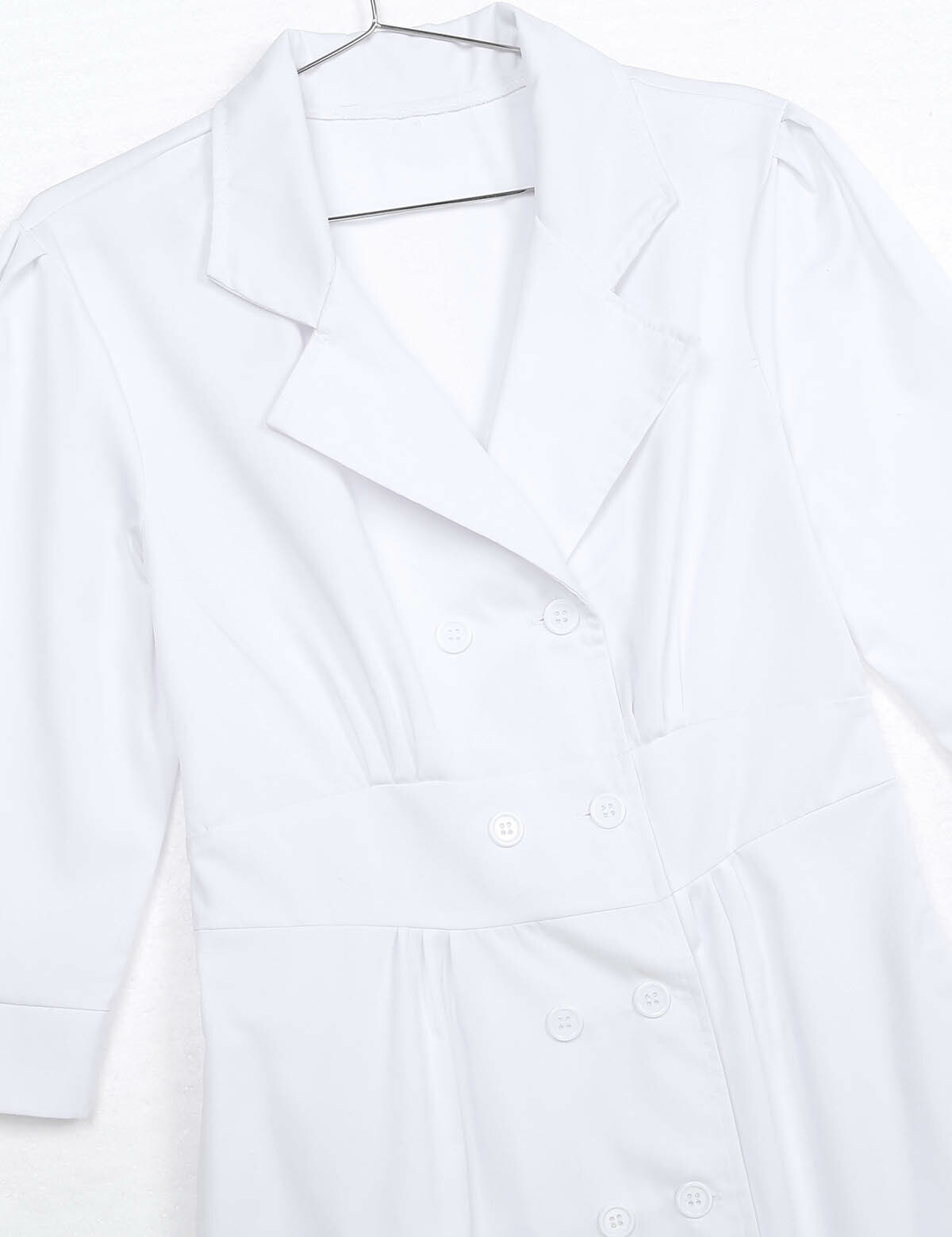 Women Adult Hospital Medical Doctor Nurse Uniform Scrub Tops Lab Coat Long Dress