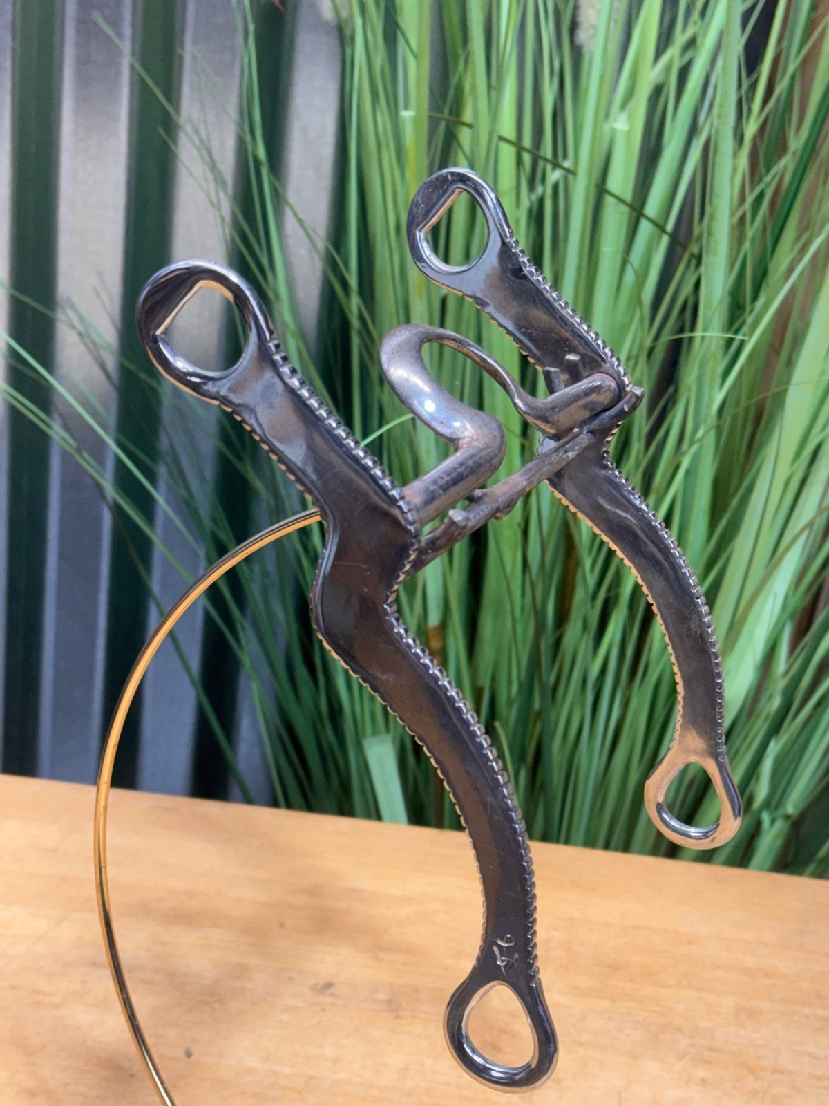 Vintage LES VOGT P408 Frog Port Western Show Horse Bit ~ 5"