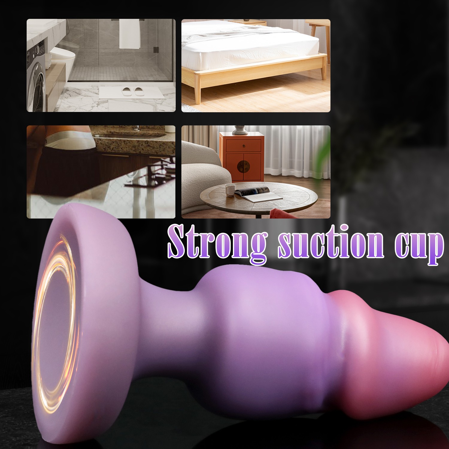 6.1" Realistic G-Spot Dildoe Anal Plug Silicone Sex Toys for Women Men