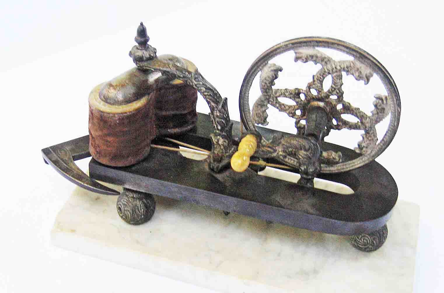 c1850 Marble Base QUACK MEDICAL Electricity GENERATOR by BOURNE & TAYLOR -LONDON