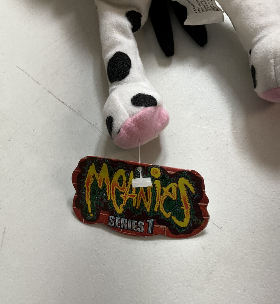 MEANIES Series 1 2-Headed Dog Fi-Do The Dalmutation Plus Bean Bag Toy 1997