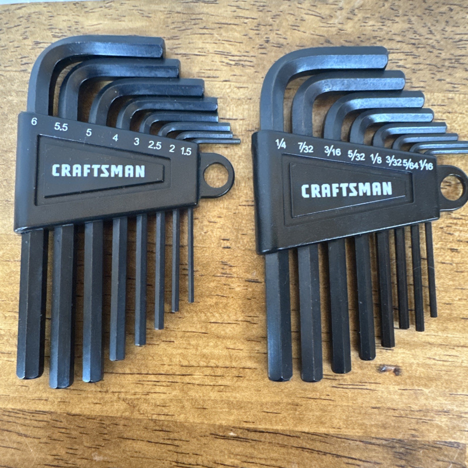 Craftsman 16pc SAE and Metric Allen / Hex key wrench sets