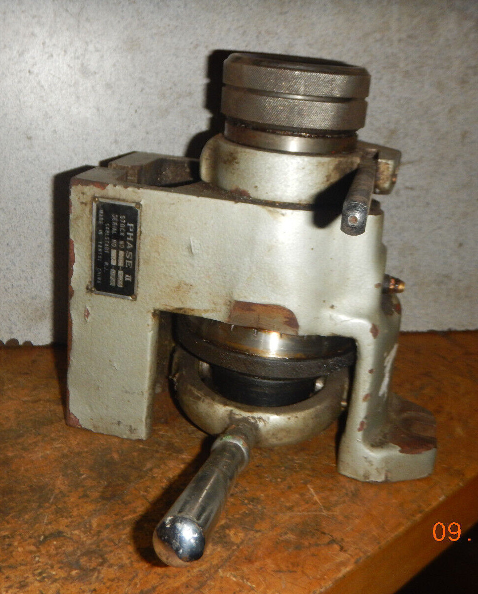 OLDER PHASE II   5C COLLET FIXTURE SPIN INDEX MACHINIST TOOL