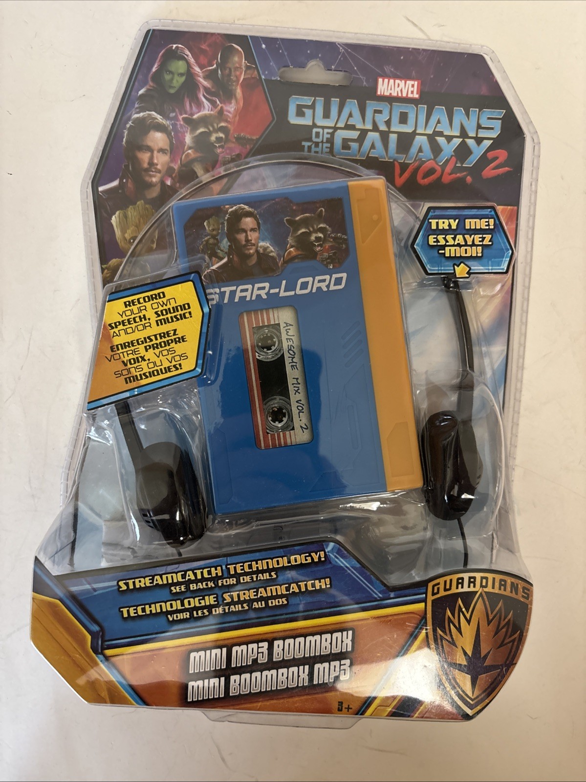 MARVEL Guardians of the Galaxy Vol. 2 Star Lord Walkman Mini MP3 Player Boombox