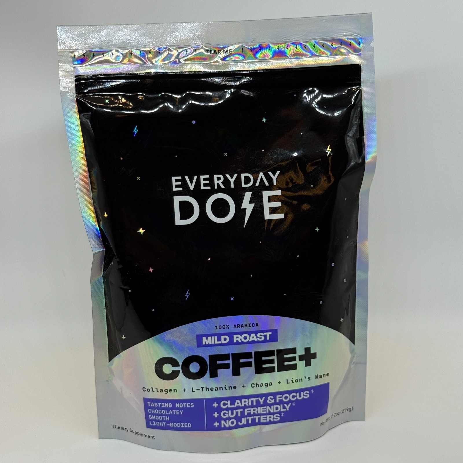 Everyday Dose 30srv Mild Roast Mushroom Coffee+  Exp 10/27 Collagen Nootropics