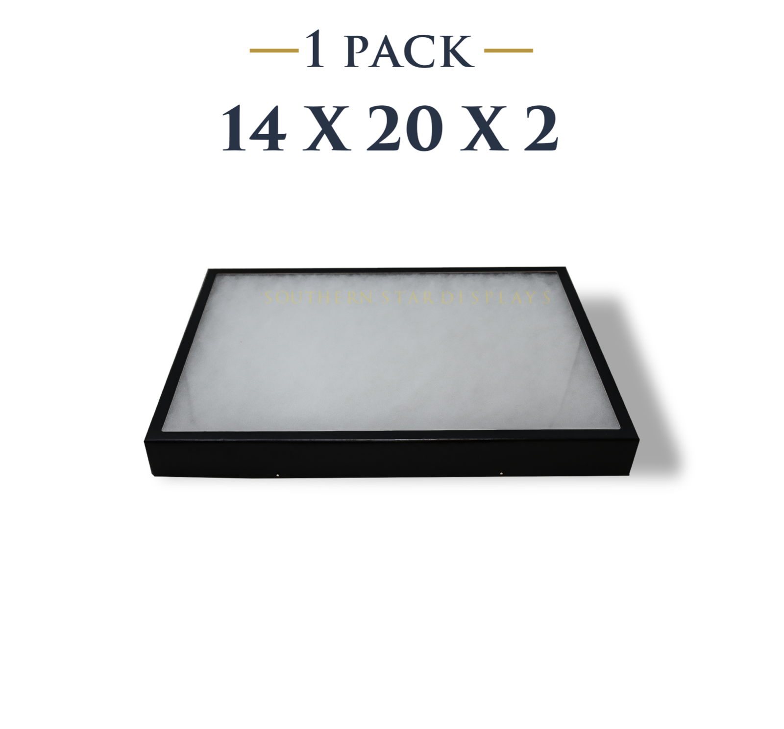 14 x 20 x 2 Riker Display Case Box for Collectibles Jewelry Arrowheads & More