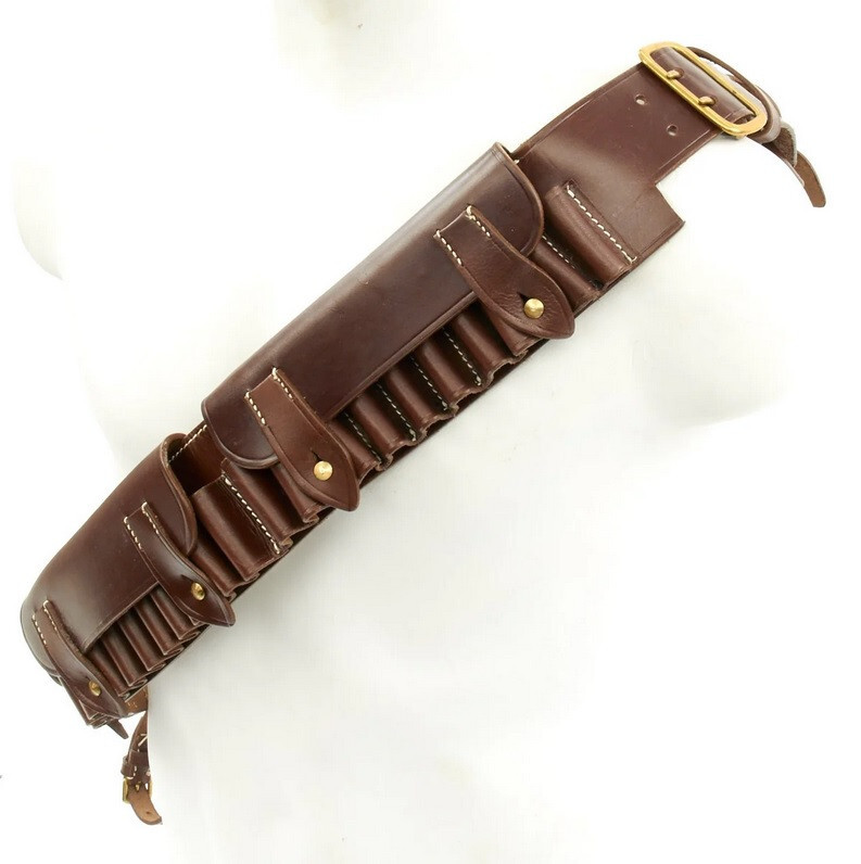 British Martini-Henry P-1882 Brown Leather Ammunition Bandolier 50Round Capacity