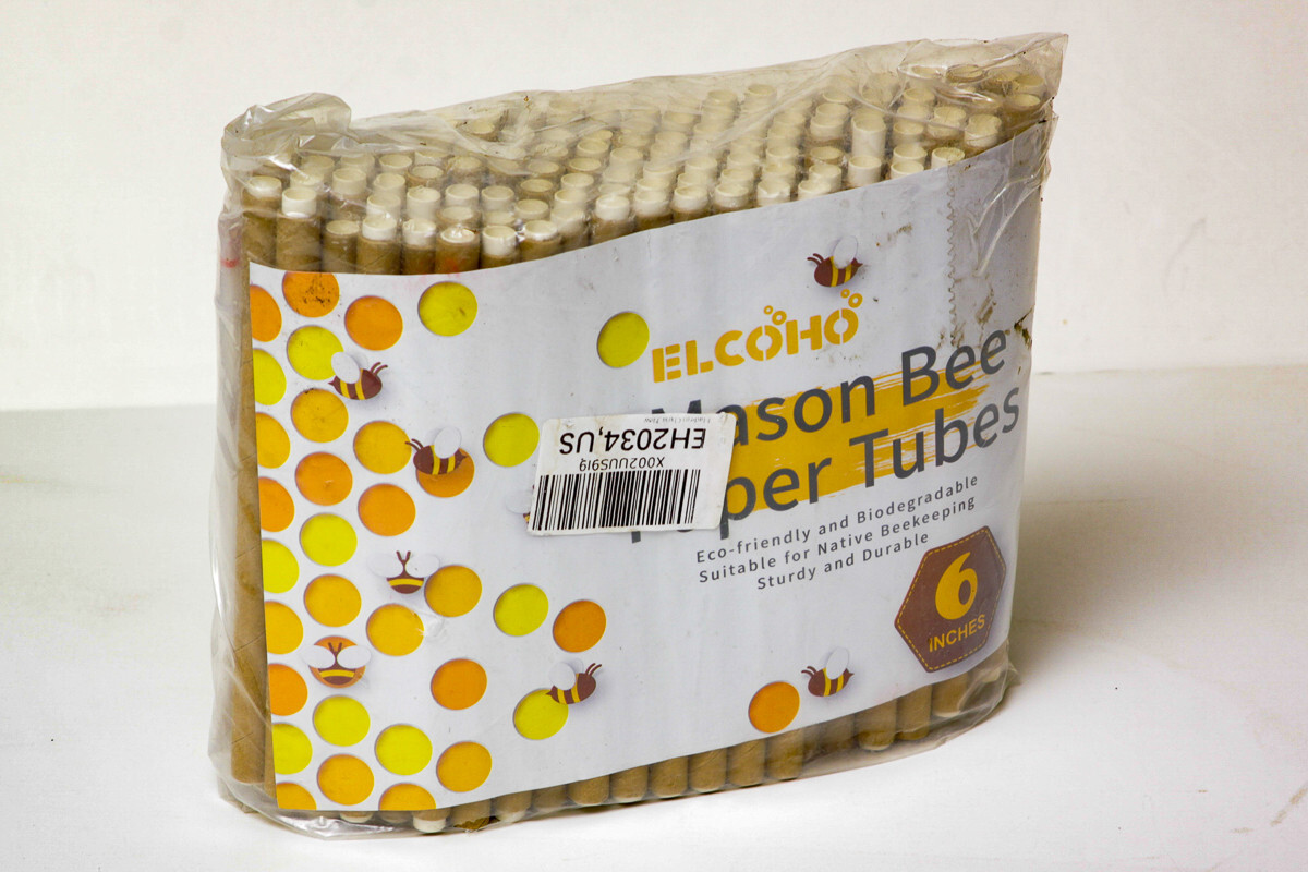 Cardboard Mason Bee House Tubes 6 Inches Paper Tubes for Mason Bees (200)