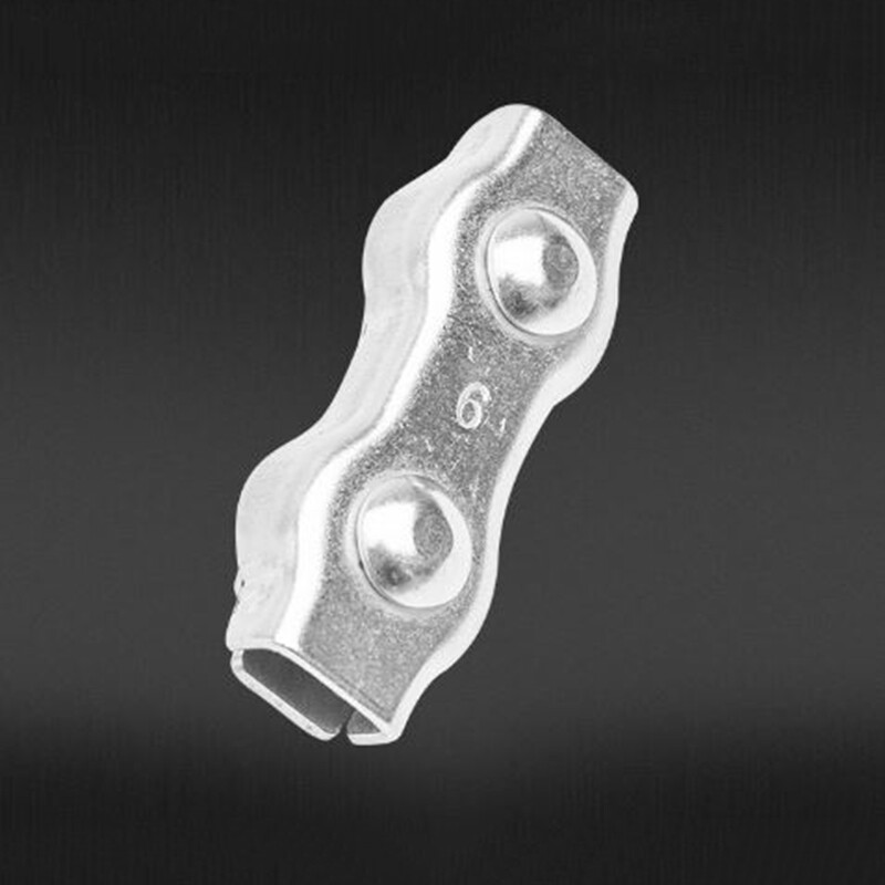 M2-M10 Wire Rope Clamps Cable Caliper Single/Double Clips 316 A4 Stainless Steel