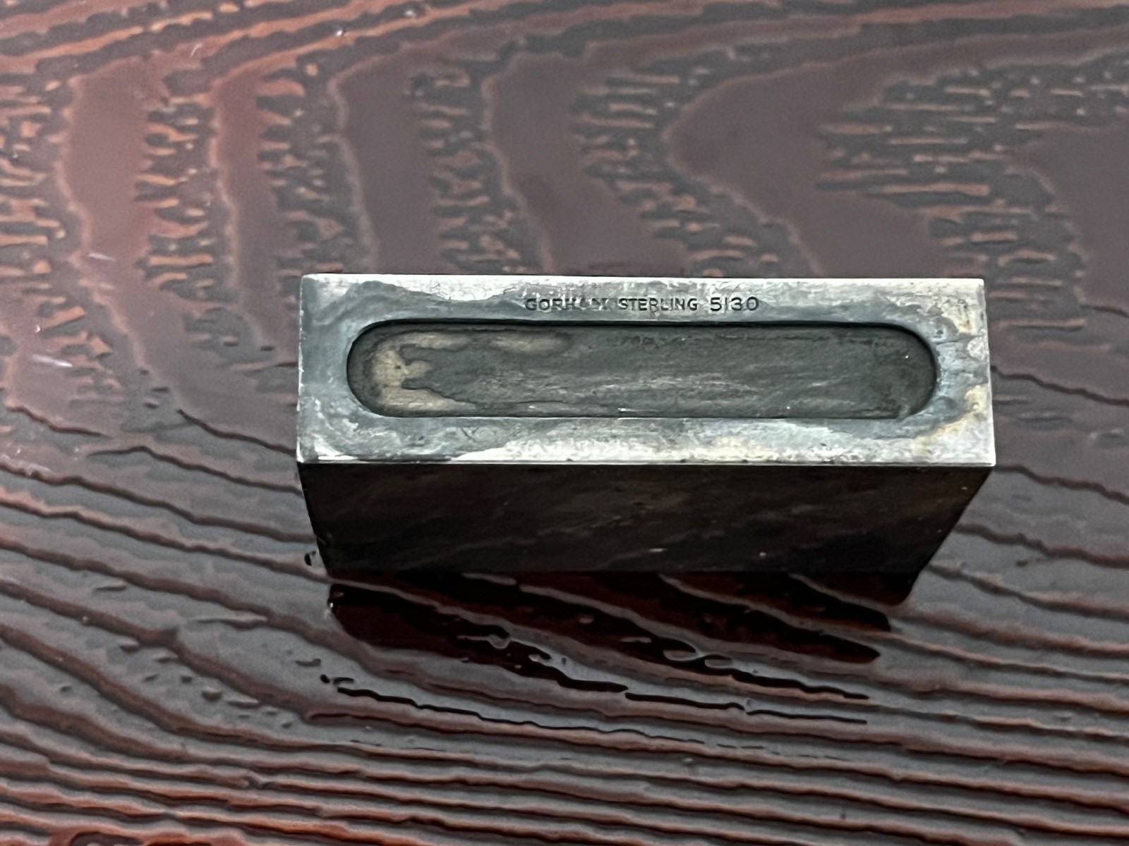 ANTIQUE GORHAM STERLING 5130 MATCH BOX HOLDER With Box & Matches -Has Monogram