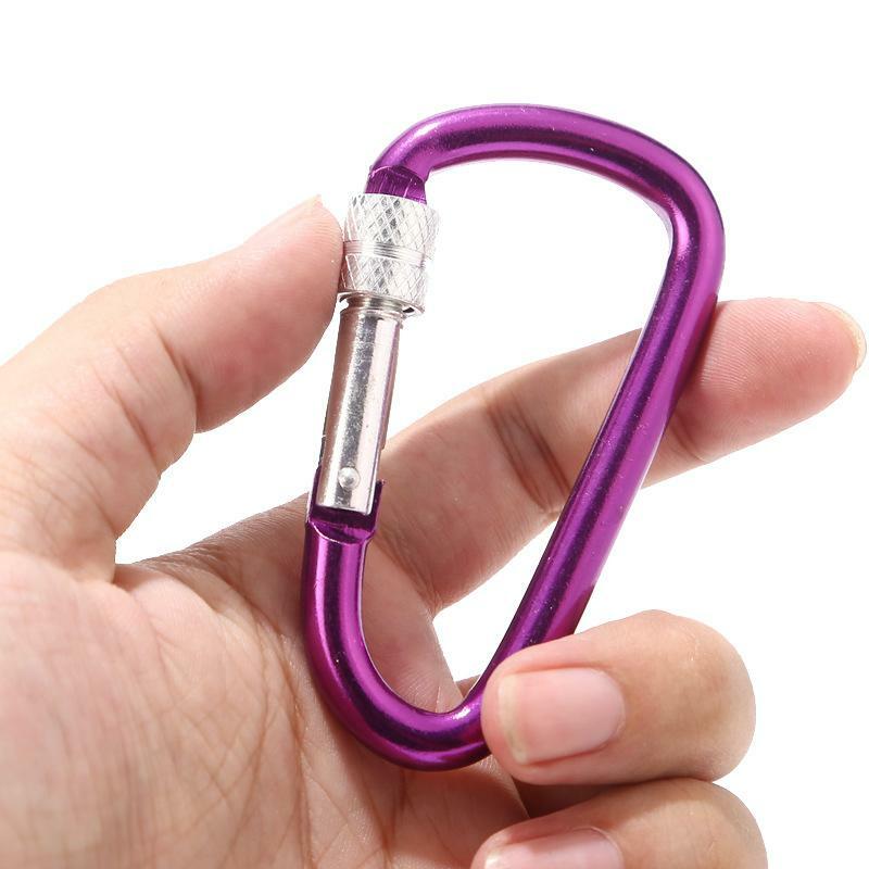MINI D HOOK/CLIP packs Carabiner aluminum lock FOR backpacks/purses/hand bags