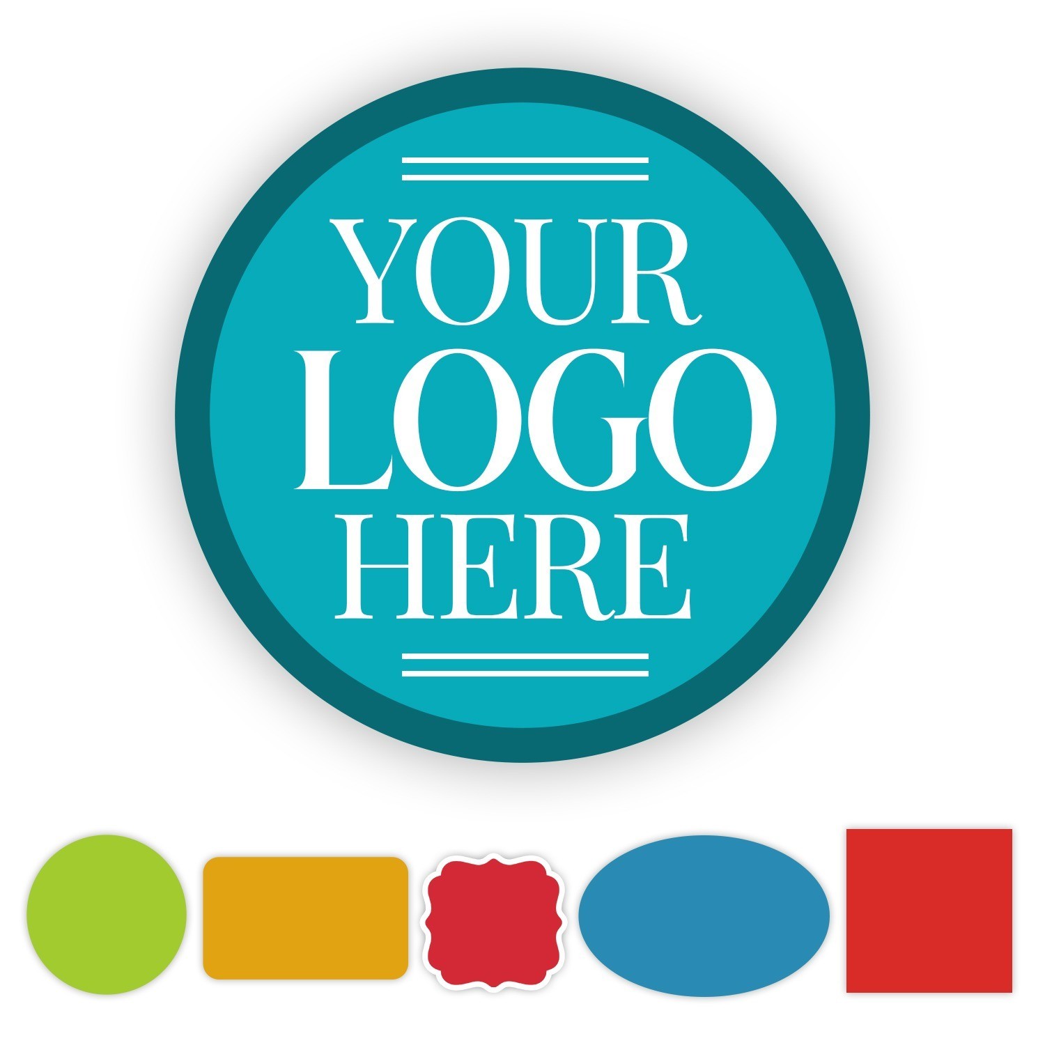 Your Logo Here Custom Vinyl Stickers – Waterproof Personalized Labels for Busine