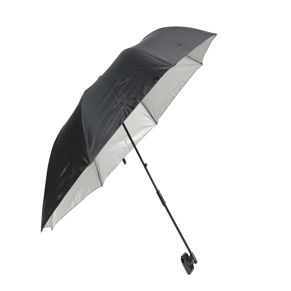 Ozark Trail Chair Umbrella with Clamp, Black, Large 42"X42"