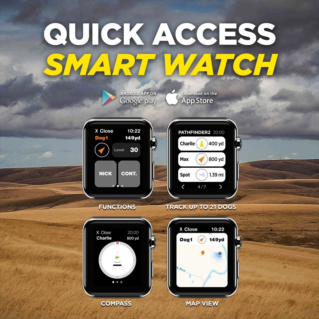 Dogtra PATHFINDER2 GPS Dog Tracking & Training Collar E-Fence LED Light